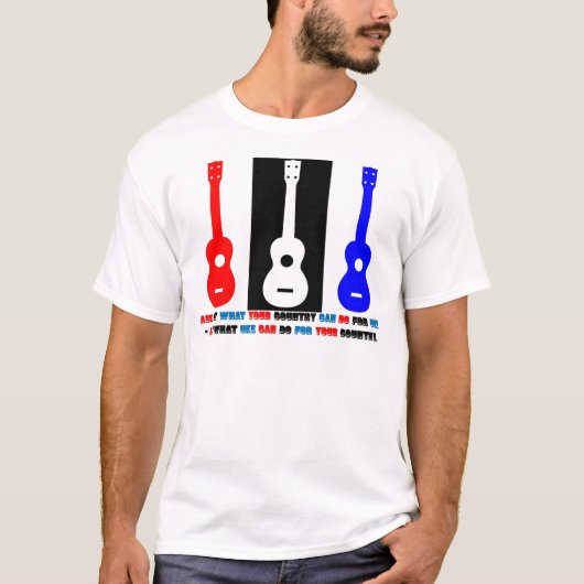 Ukulele Patriotisme T-shirt (Voorkant)