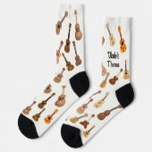 Ukulele patroon met naam sokken (Links)