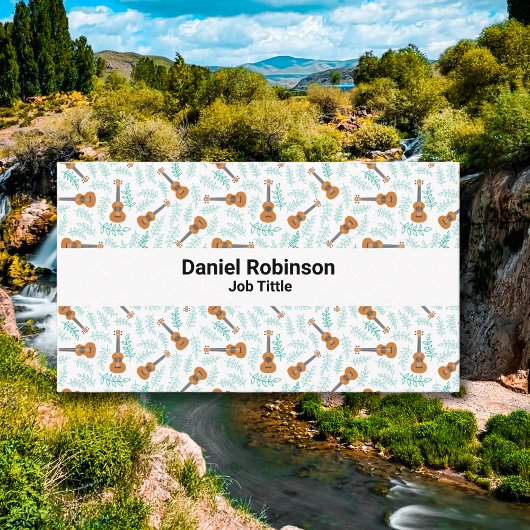 Ukulele patterns visitekaartje