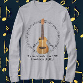 Ukulele Peace Sign World Needs Love T-shirt