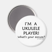 Ukulele Player Excuseert u Magneet (Voorkant / Achterkant)