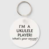 Ukulele Player Excuseert u Sleutelhanger (Voorkant)