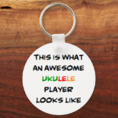 ukulele player, geweldige sleutelhanger (Voorkant)