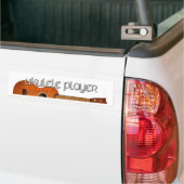 Ukulele Player Magazine Logo Bumpersticker (Op Truck)