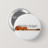 Ukulele Player Magazine Logo Ronde Button 5,7 Cm (Voorkant /achterkant)