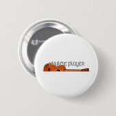 Ukulele Player Magazine Logo Ronde Button 5,7 Cm (Voorkant /achterkant)