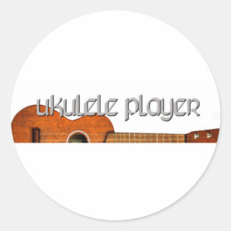 Ukulele Player Magazine Logo Ronde Sticker