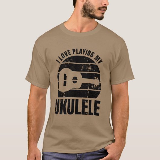 Ukulele Player Quote family T-shirt (Voorkant)