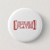 Ukulele Player Ronde Button 5,7 Cm (Voorkant)