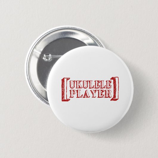 Ukulele Player Ronde Button 5,7 Cm (Voorkant /achterkant)