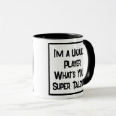 Ukulele Player Super Talent. Mok met twee toonkoff (Voorkant rechts)