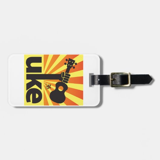 Ukulele Power Bagagelabel (Voorkant horizontaal)