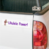 Ukulele Power! Bumpersticker (Op Truck)