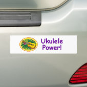 Ukulele Power! Bumpersticker (Op auto)