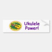 Ukulele Power! Bumpersticker (Voorkant)