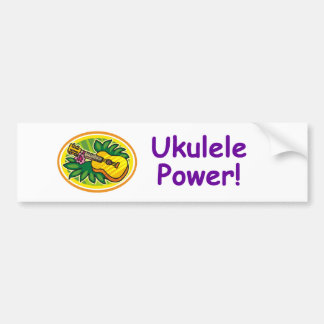 Ukulele Power! Bumpersticker