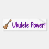 Ukulele Power! Bumpersticker (Voorkant)