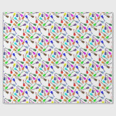 Ukulele Rainbow Cadeaupapier (Vlak)