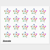 Ukulele Rainbow Ster Sticker (Vel)
