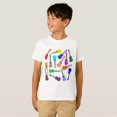 Ukulele Rainbow T-shirt (Voorkant volledig)
