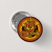 Ukulele Rangers "Beer + Uke" Cartoon Mini-Button Ronde Button 3,2 Cm (Voorkant /achterkant)