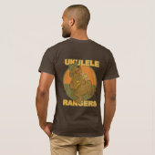 Ukulele Rangers Singing Beer (back) met Pocket Log T-shirt (Achterkant volledig)