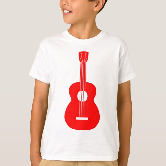 Ukulele - Red T-shirt (Voorkant)