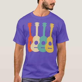 Ukulele Retro Art Ukulele Uke Music Gift T-shirt