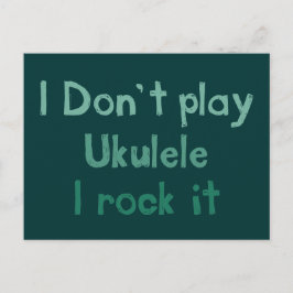 Ukulele Rock It Briefkaart