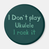 Ukulele Rock It Magnet (Voorkant)