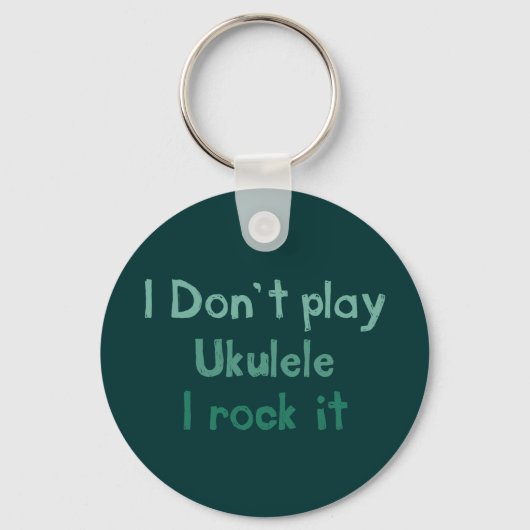 Ukulele Rock It Sleutelhanger (Voorkant)