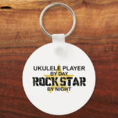 Ukulele Rock Star by Night Sleutelhanger (Voorkant)