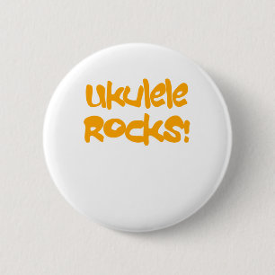Ukulele Rocks! Ronde Button 5,7 Cm