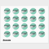 Ukulele Ronde Sticker (Vel)