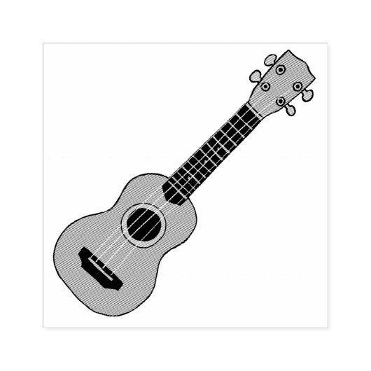 Ukulele Rubberstempel (Afrduk)