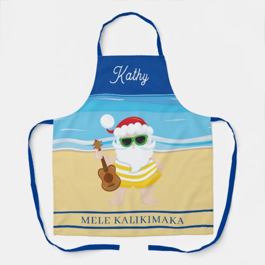 Ukulele Santa Claus  Schort (Voorkant)