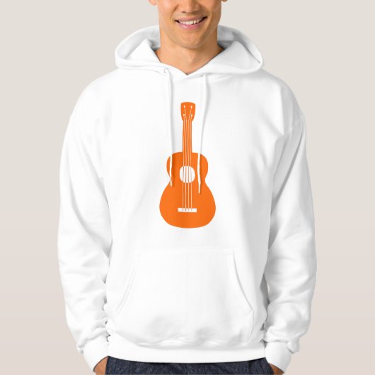 Ukulele - Sinaasappel Hoodie (Voorkant)