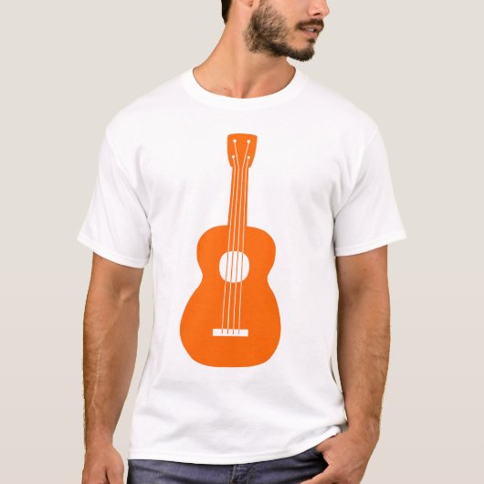 Ukulele - Sinaasappel T-shirt (Voorkant)