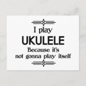 Ukulele - Speel zelf Funny Deco Music Briefkaart (Voorkant)