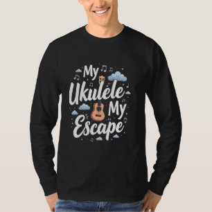 Ukulele Speler Hawaiiaanse Muziek Tropisch Eiland T-shirt