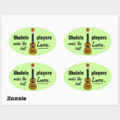 UKULELE SPELERS stickers (4) (Vel)