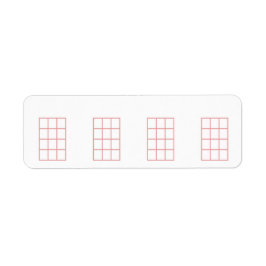 Ukulele Stickers Empty Chord Chart 4 Frets Roos