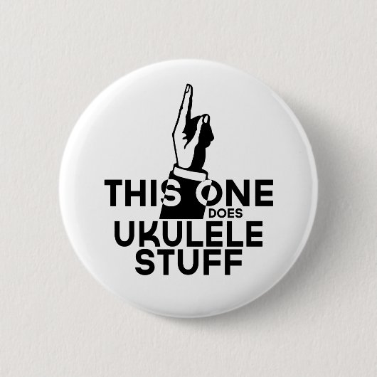 Ukulele Stuff - Funny Ukulele Music Ronde Button 5,7 Cm (Voorkant)