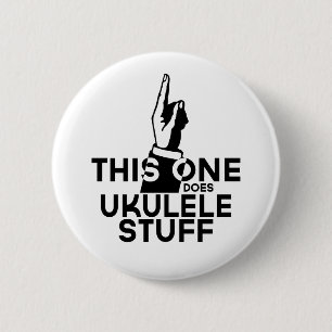 Ukulele Stuff - Funny Ukulele Music Ronde Button 5,7 Cm