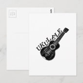 Ukulele tekst en Afbeelding Briefkaart (Voorkant / Achterkant)