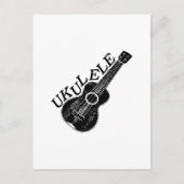 Ukulele tekst en Afbeelding Briefkaart (Voorkant)