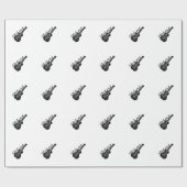 Ukulele tekst en Afbeelding Cadeaupapier (Vlak)