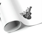 Ukulele tekst en Afbeelding Cadeaupapier (Rol Hoek)