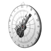 Ukulele tekst en Afbeelding Dartbord (Voorkant Rechts)