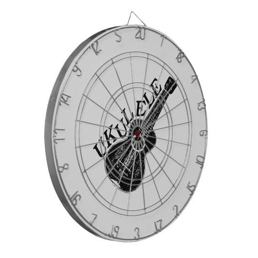 Ukulele tekst en Afbeelding Dartbord (Voorkant Links)